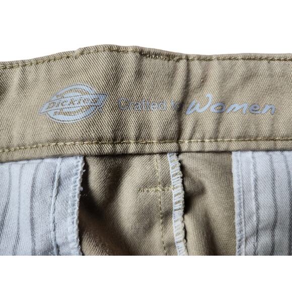 Dickies Women's Khaki Skinny Chinos Workwear Casual Pants Size 10R‎ - Picture 8 of 10